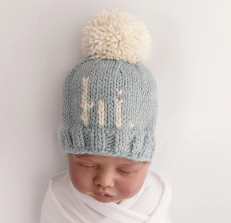 Blue Hi Knit Beanie