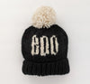 BOO Black Knit Beanie