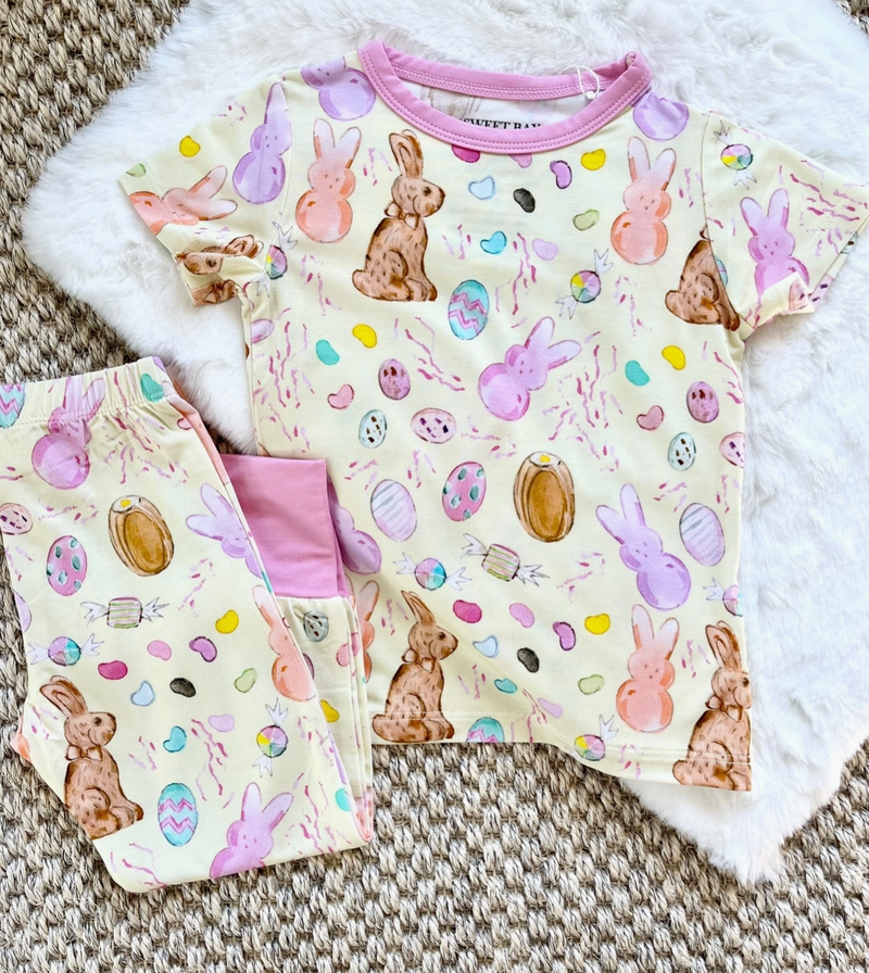Pink Easter Bamboo Pj's