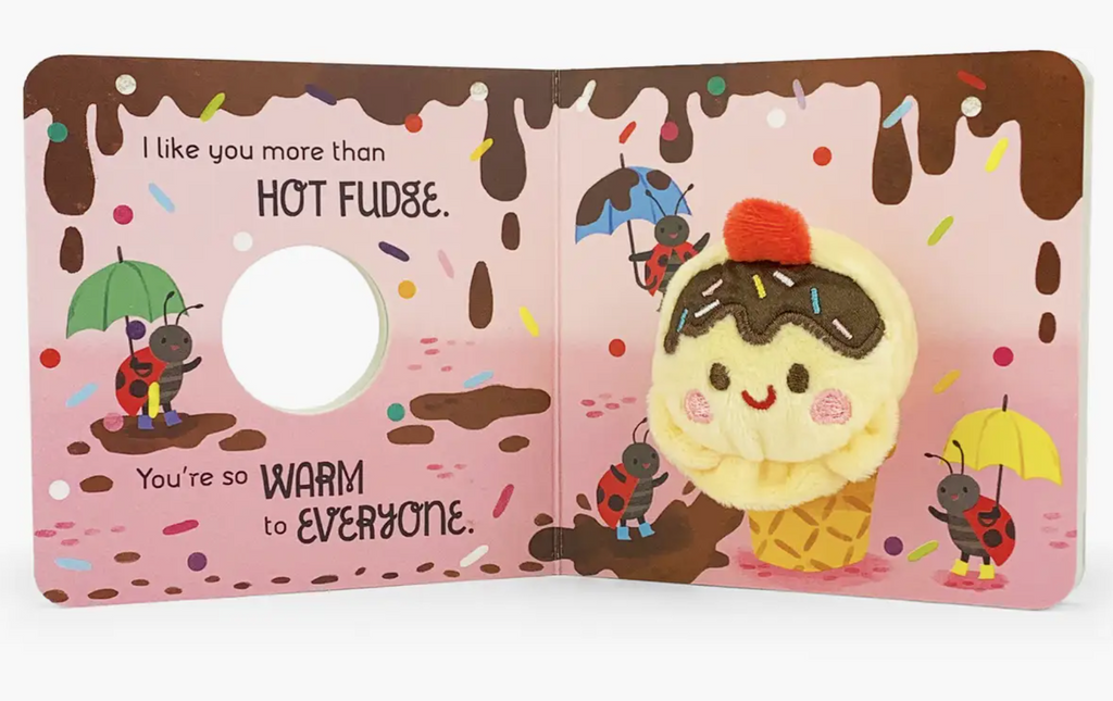 I Like You More Than Ice Cream Finger Puppet Book