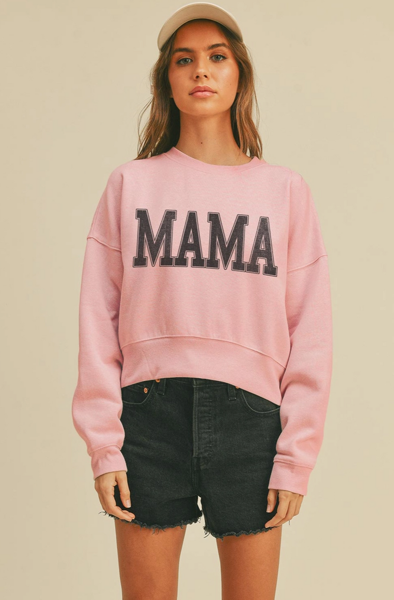 Mama Cropped Sweatshirt