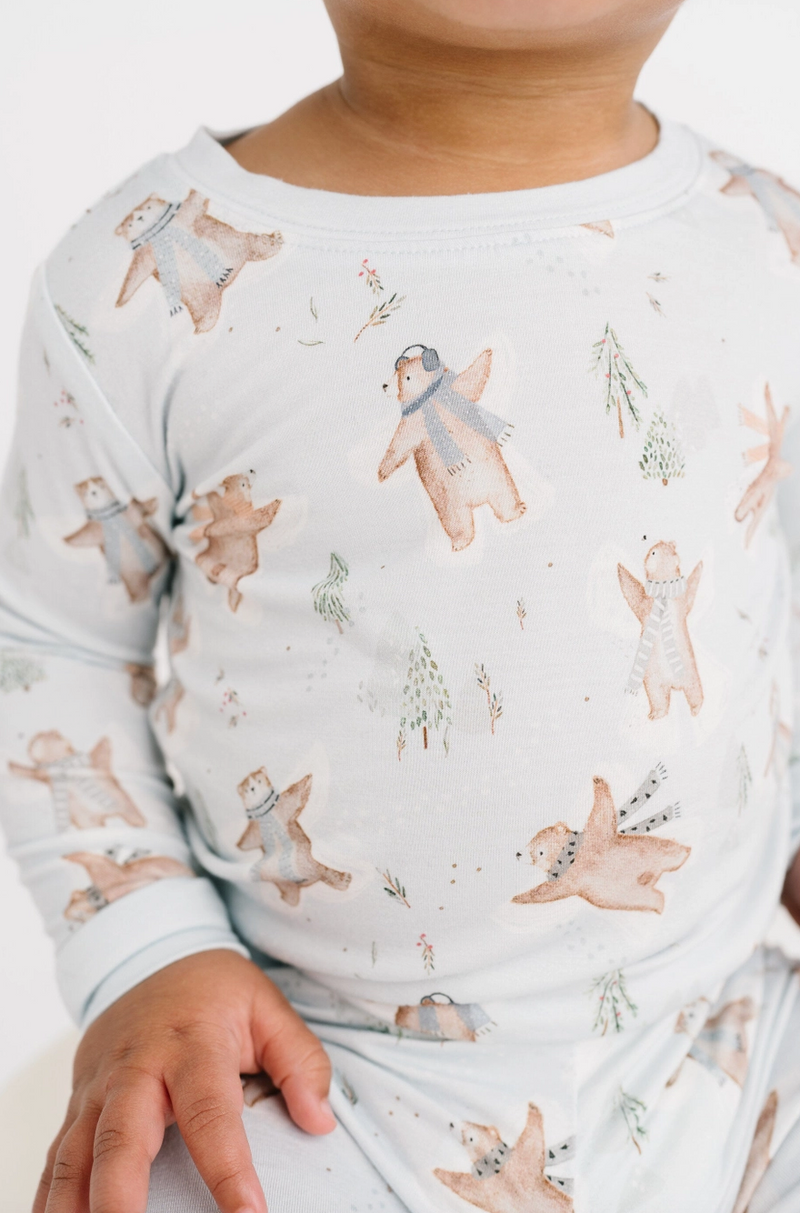 Beary Snow Day Bamboo PJ Set