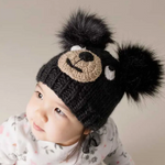 Black Bear Knit Beanie