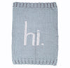 Hi Knit Blanket- Blue