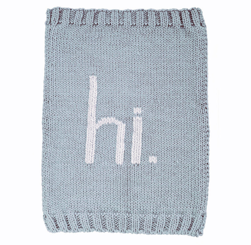 Hi Knit Blanket- Blue