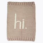 Hi Knit Blanket- Pebble